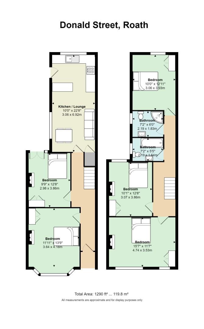 Floorplan for Donald Street, Roath
